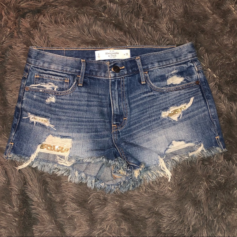 NWT Abercrombie & Fitch Denim Shorts High Rise